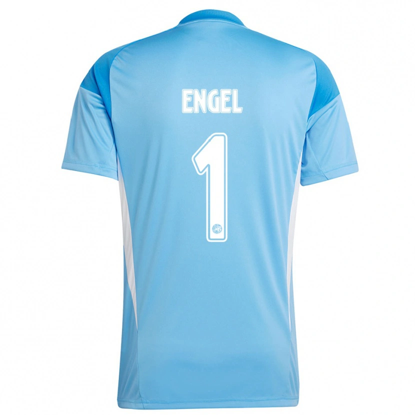 DanxenレディースMark Engel#1薄青 白ゴールキーパー シャツ2025/26ジャージーユニフォーム