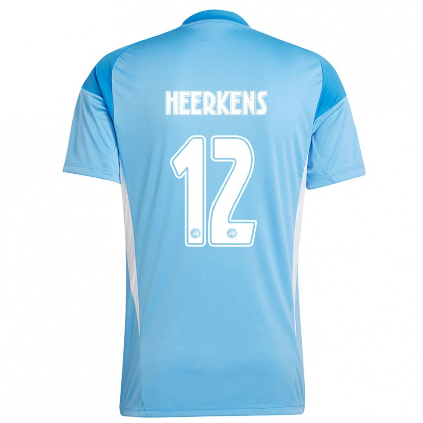 DanxenレディースJoeri Heerkens#12薄青 白ゴールキーパー シャツ2025/26ジャージーユニフォーム