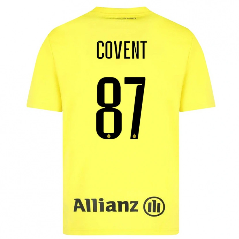 DanxenレディースJorijn Covent#87黄色 黒ゴールキーパー シャツ2025/26ジャージーユニフォーム