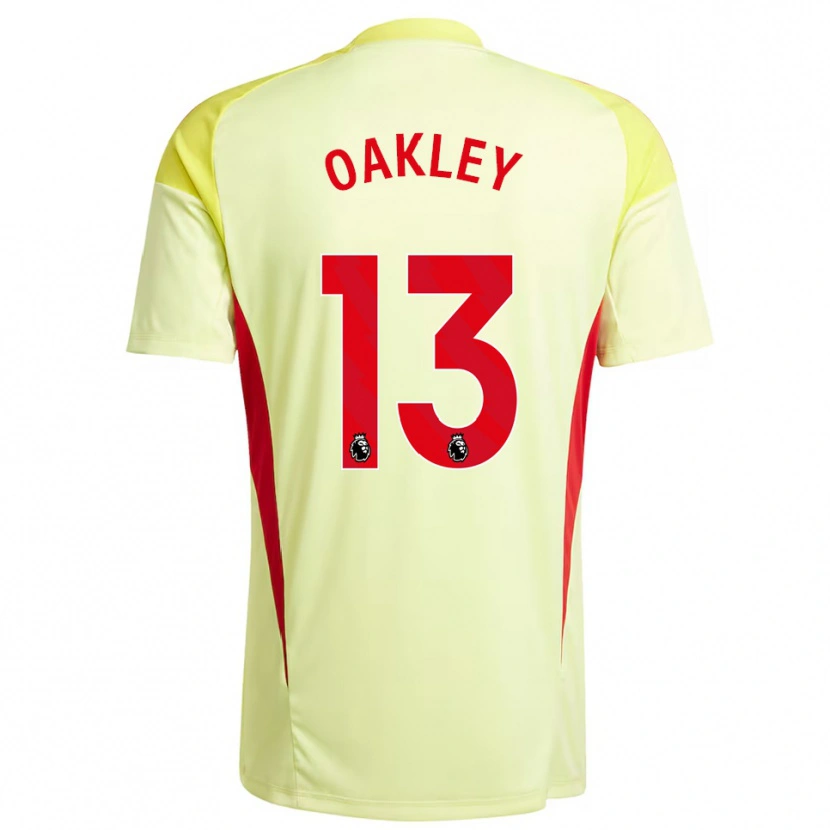 DanxenレディースRhys Oakley#13薄黄色ゴールキーパー シャツ2025/26ジャージーユニフォーム