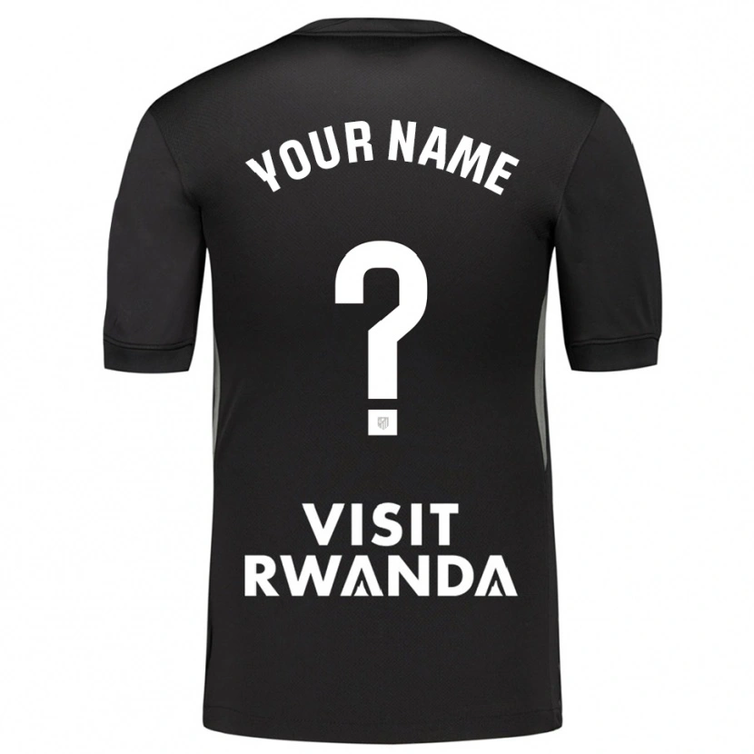 Danxenレディースアトレティコ・マドリードブラックホワイトゴールキーパー シャツ2025/26ジャージーユニフォーム