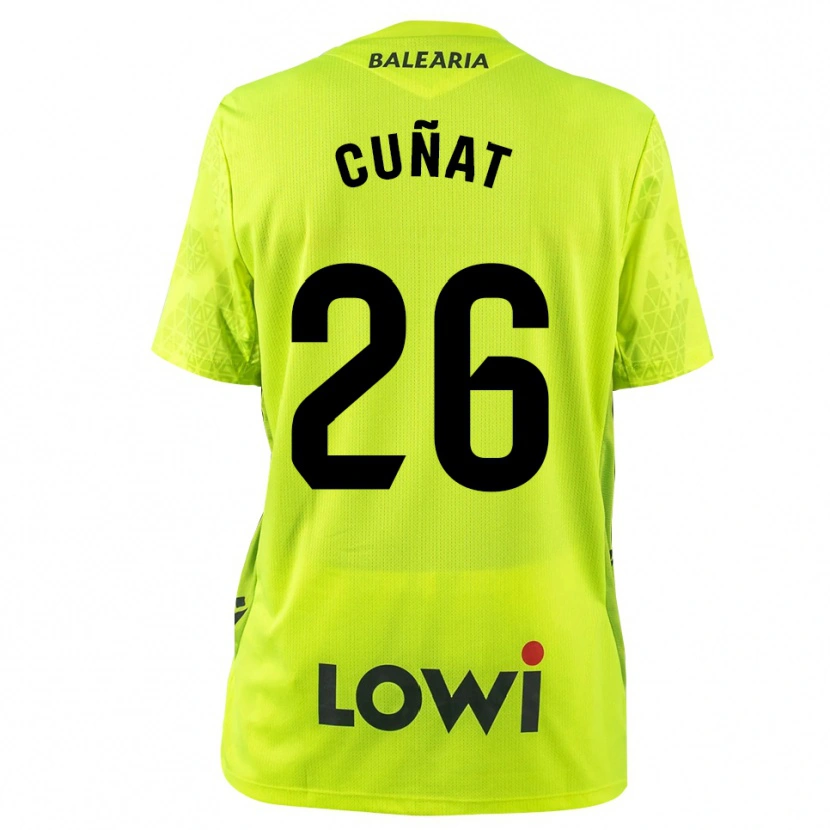 Danxenレディースパブロ・クニャト#26蛍光グリーンブラックゴールキーパー シャツ2025/26ジャージーユニフォーム