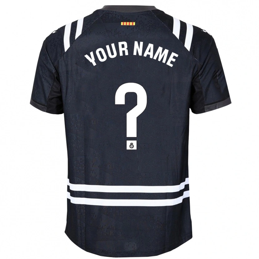 DanxenレディースRCDエスパニョールブラックホワイトゴールキーパー シャツ2025/26ジャージーユニフォーム