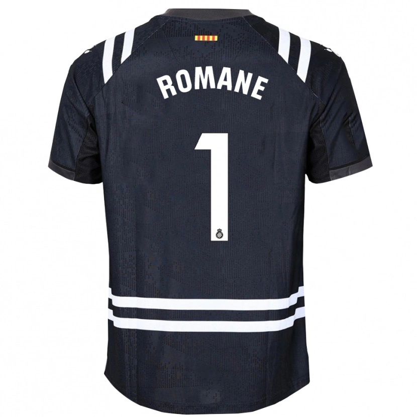 Danxenレディースロマーヌ・サルバドール#1ブラックホワイトゴールキーパー シャツ2025/26ジャージーユニフォーム