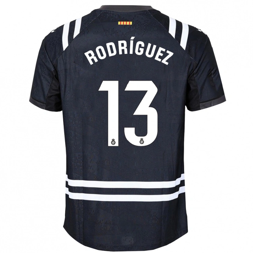 DanxenレディースJoel Rodríguez#13ブラックホワイトゴールキーパー シャツ2025/26ジャージーユニフォーム