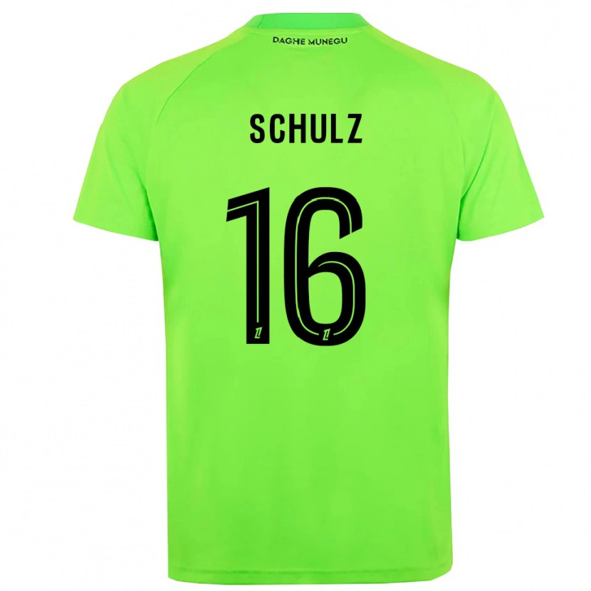DanxenレディースEthan Schulz#16グリーンブラックゴールキーパー シャツ2025/26ジャージーユニフォーム