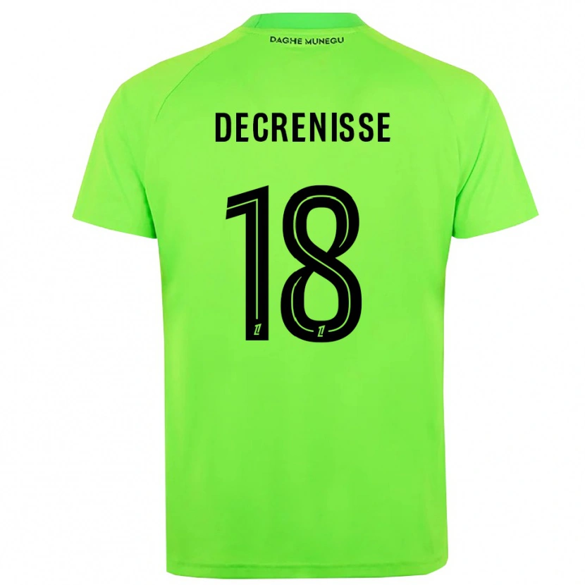 DanxenレディースAxel Decrenisse#18グリーンブラックゴールキーパー シャツ2025/26ジャージーユニフォーム