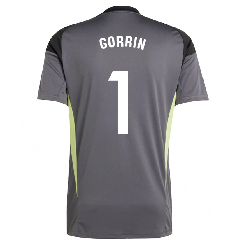 DanxenレディースAle Gorrin#1ダークグレーブラックゴールキーパー シャツ2025/26ジャージーユニフォーム