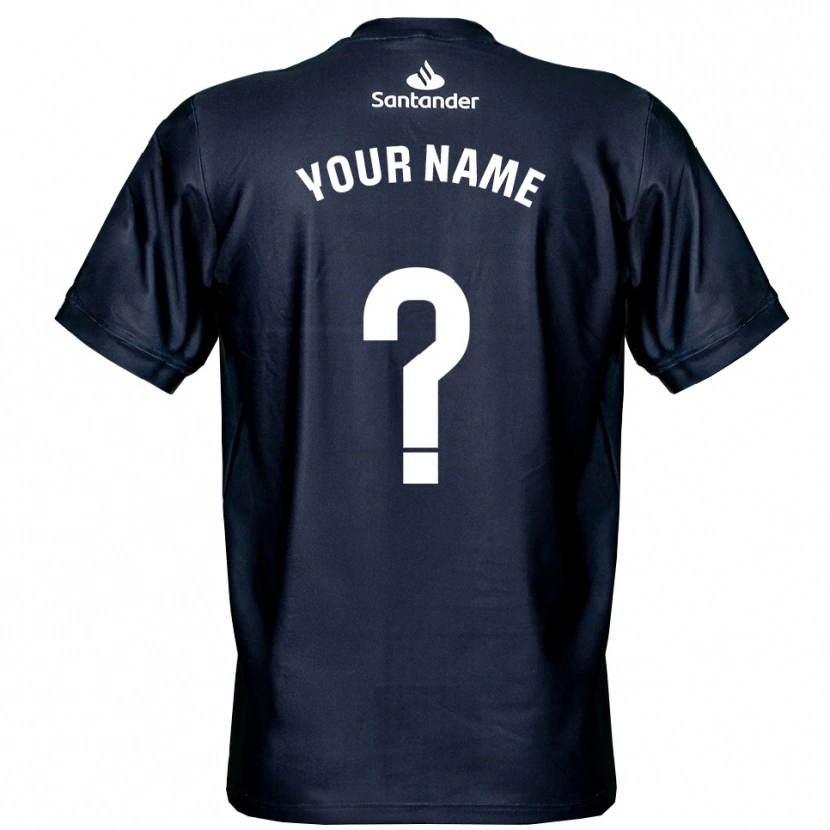 Danxenレディースラシン・サンタンデールミッドナイトブルーホワイトゴールキーパー シャツ2025/26ジャージーユニフォーム