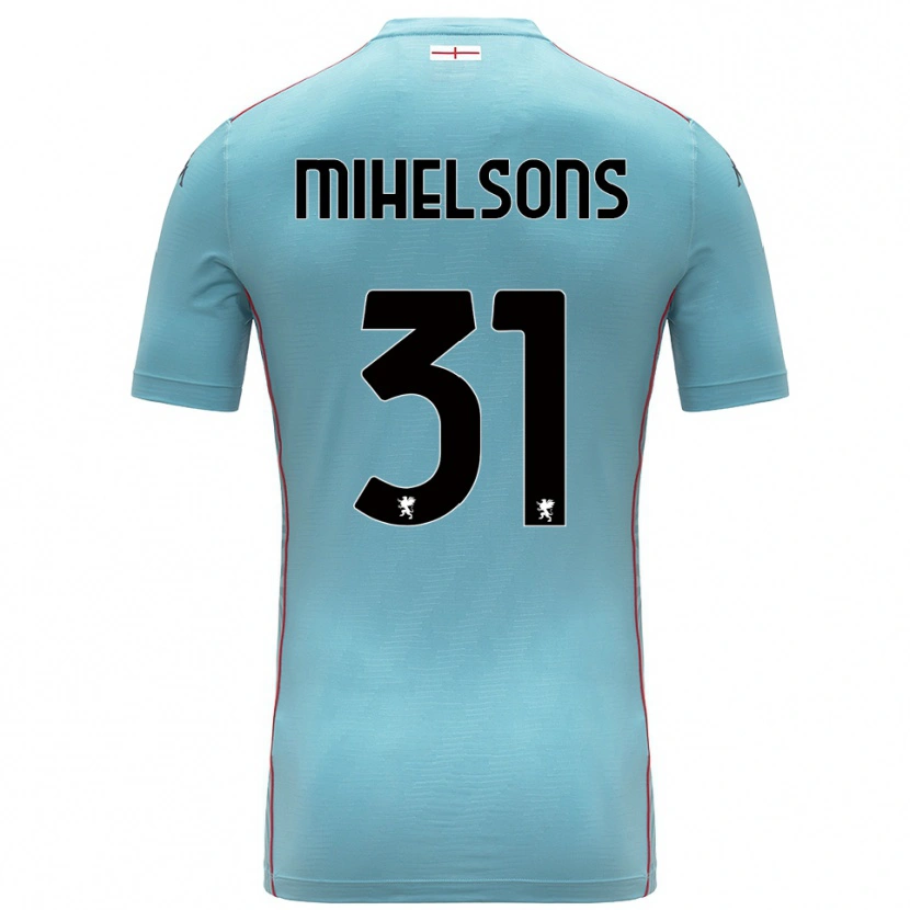 DanxenレディースRendijs Mihelsons#31青灰色ゴールキーパー シャツ2025/26ジャージーユニフォーム