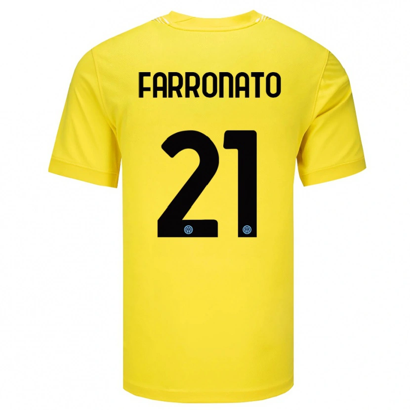 DanxenレディースMatteo Farronato#21ライト黄黒ゴールキーパー シャツ2025/26ジャージーユニフォーム