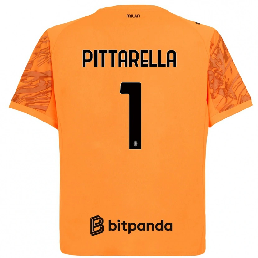 DanxenレディースMatteo Pittarella#1オレンジ黄黒ゴールキーパー シャツ2025/26ジャージーユニフォーム