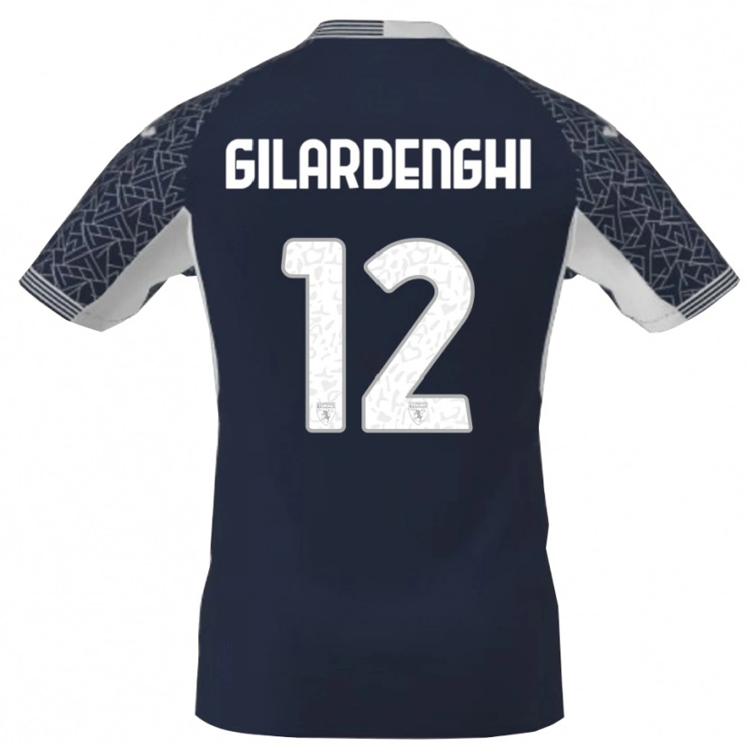 DanxenレディースRiccardo Gilardenghi#12青黒白ゴールキーパー シャツ2025/26ジャージーユニフォーム