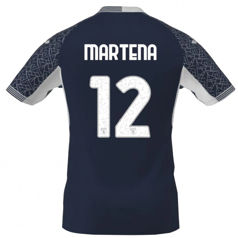 DanxenレディースGabriele Martena#12青黒白ゴールキーパー シャツ2025/26ジャージーユニフォーム