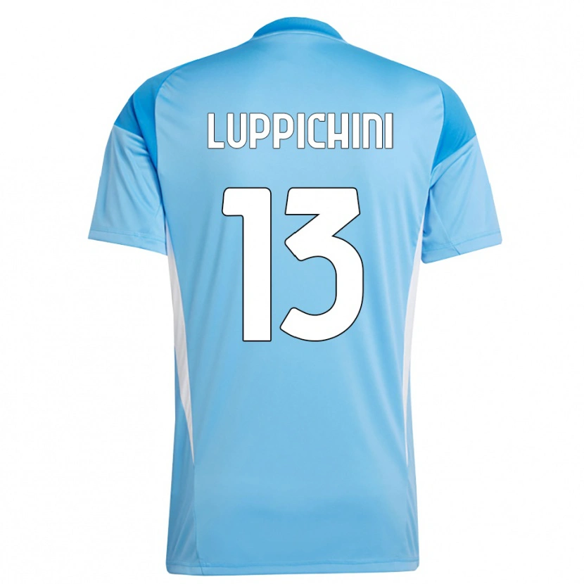 DanxenレディースMatteo Luppichini#13スカイブルー白ゴールキーパー シャツ2025/26ジャージーユニフォーム