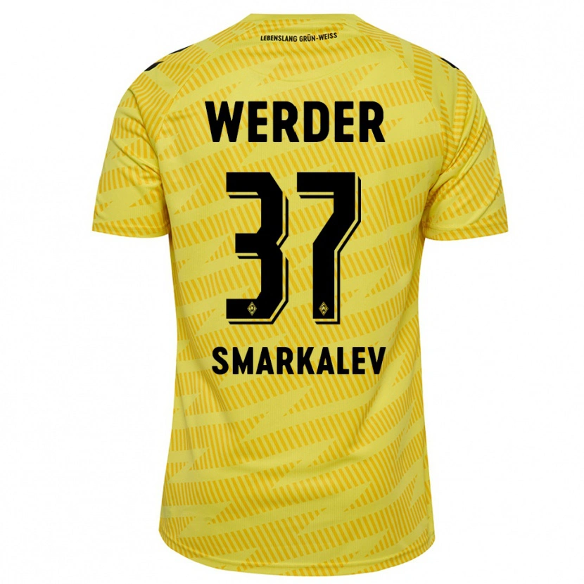 DanxenレディースStefan Smarkalev#37黄黒ゴールキーパー シャツ2025/26ジャージーユニフォーム