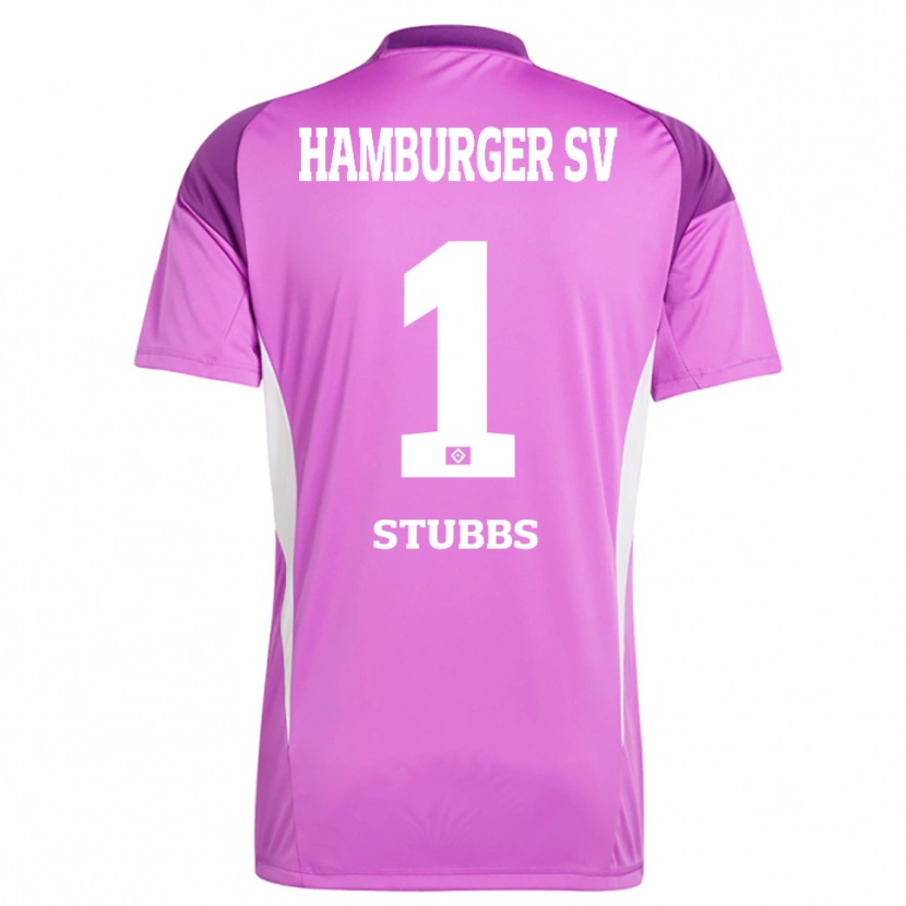 DanxenレディースJames Stubbs#1ライラック白紫ゴールキーパー シャツ2025/26ジャージーユニフォーム