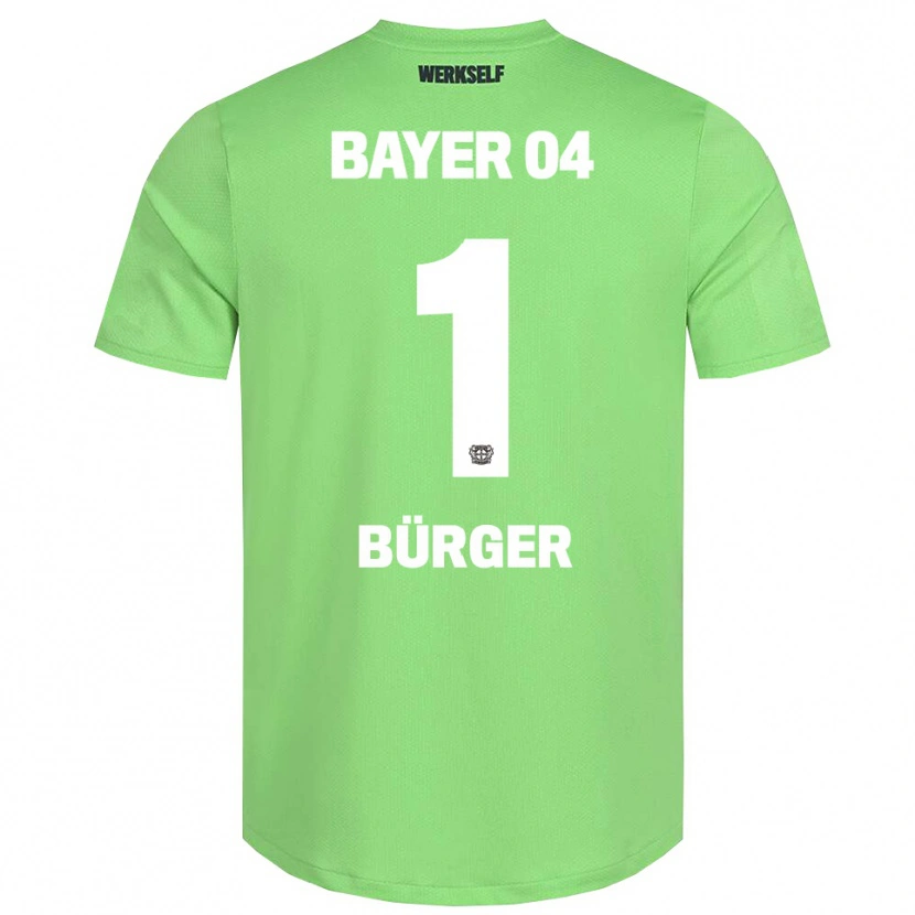 DanxenレディースElias Bürger#1ライトグリーン白ゴールキーパー シャツ2025/26ジャージーユニフォーム