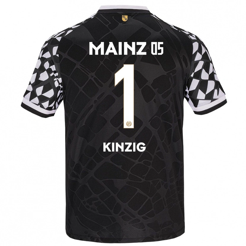 DanxenレディースMaximilian Kinzig#1黒白ゴールキーパー シャツ2025/26ジャージーユニフォーム