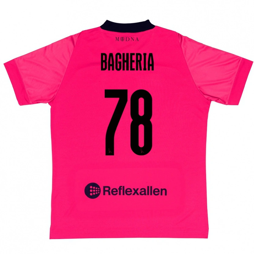 DanxenレディースFabrizio Bagheria#78ディープピンク ブラックゴールキーパー シャツ2025/26ジャージーユニフォーム