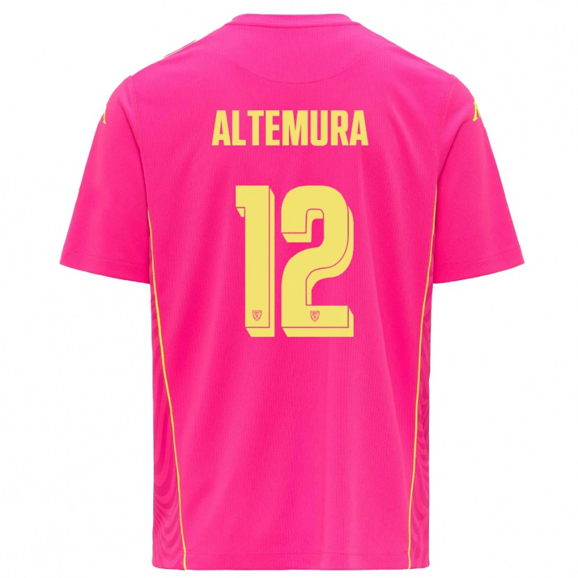 DanxenレディースTommaso Altemura#12ディープピンクイエローゴールキーパー シャツ2025/26ジャージーユニフォーム