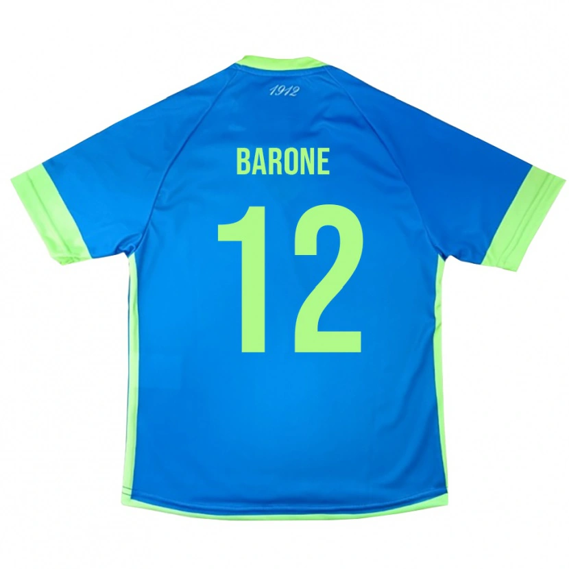 DanxenレディースFilippo Barone#12ブルーグリーンイエローゴールキーパー シャツ2025/26ジャージーユニフォーム