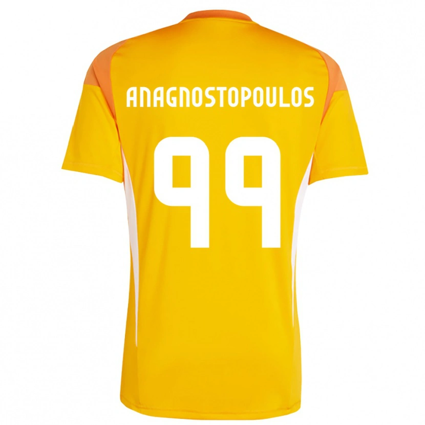 DanxenレディースAlexandros Anagnostopoulos#99オレンジホワイトゴールキーパー シャツ2025/26ジャージーユニフォーム