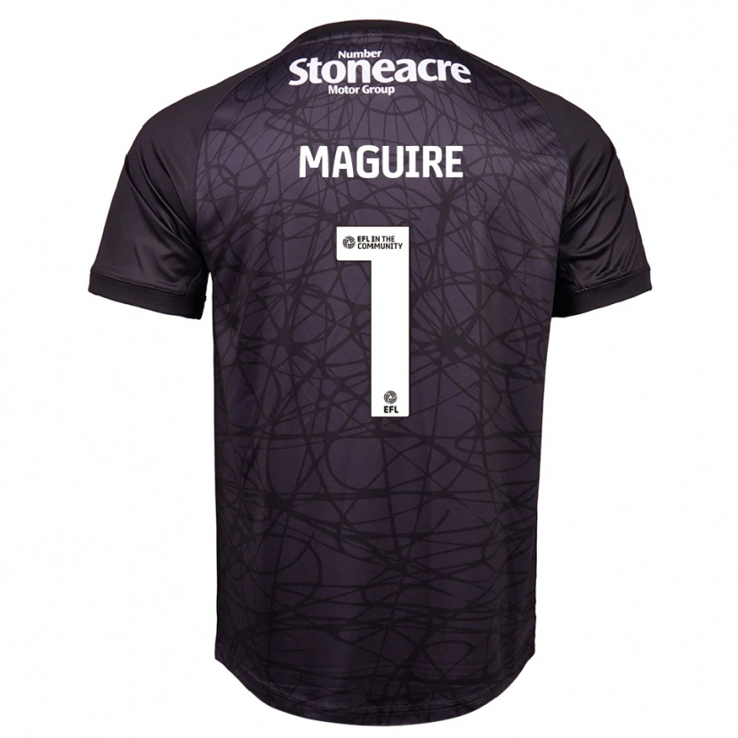 DanxenレディースImogen Maguire#1ブラック ホワイトゴールキーパー シャツ2025/26ジャージーユニフォーム