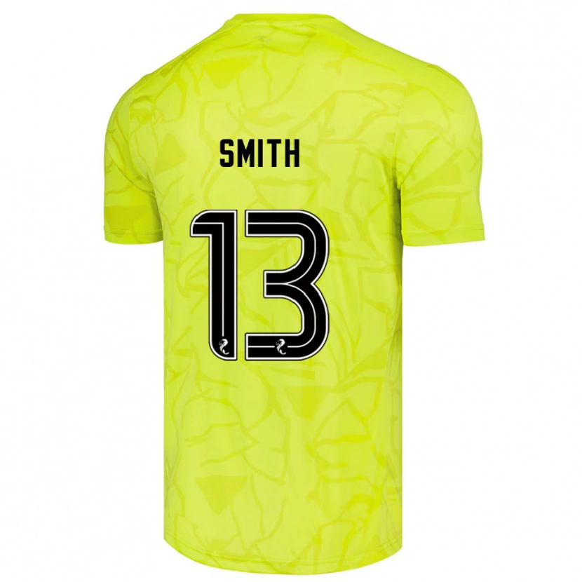 DanxenレディースJordan Smith#13黄色と黒ゴールキーパー シャツ2025/26ジャージーユニフォーム