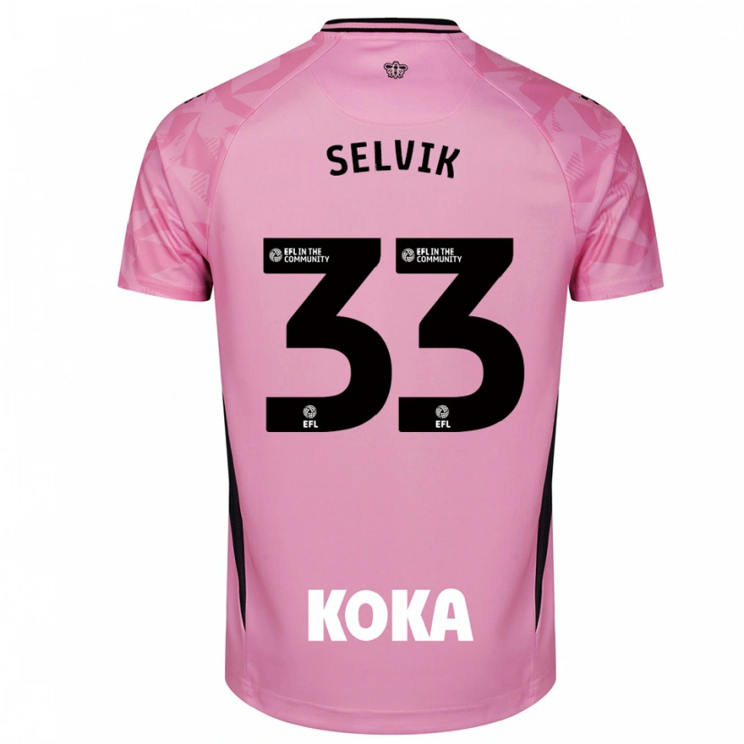 DanxenレディースEgil Selvik#33ライトピンク ブラックゴールキーパー シャツ2025/26ジャージーユニフォーム