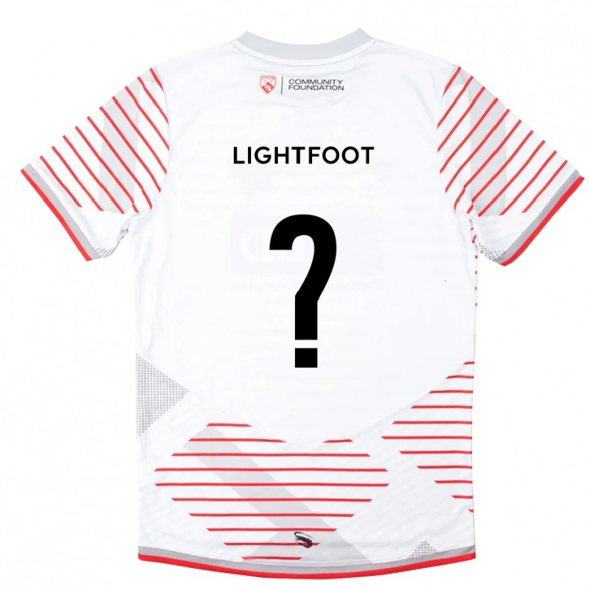 DanxenレディースErin Lightfoot#0ホワイト レッドゴールキーパー シャツ2025/26ジャージーユニフォーム