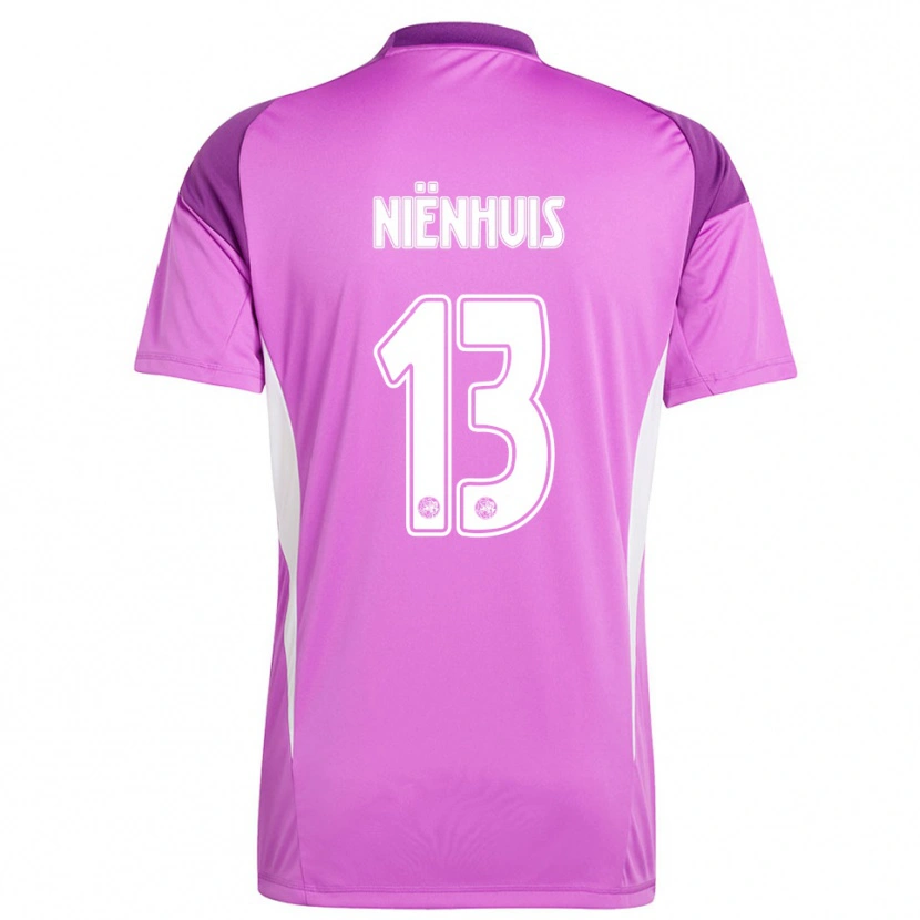 DanxenレディースLois Niënhuis#13薄紫 白ゴールキーパー シャツ2025/26ジャージーユニフォーム