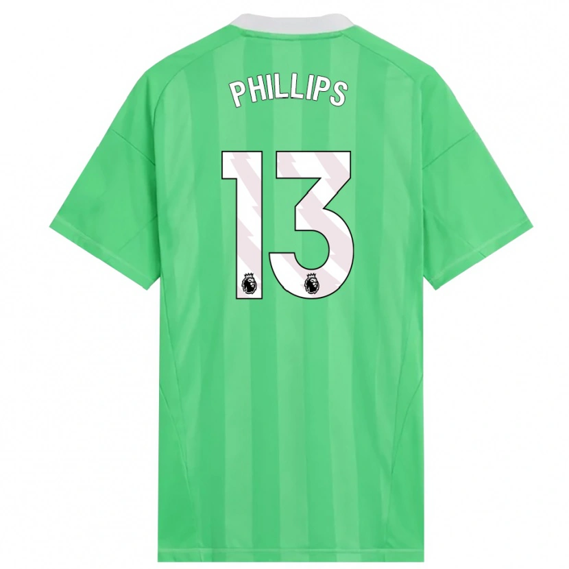 DanxenレディースCharlie Phillips#13薄緑 白ゴールキーパー シャツ2025/26ジャージーユニフォーム