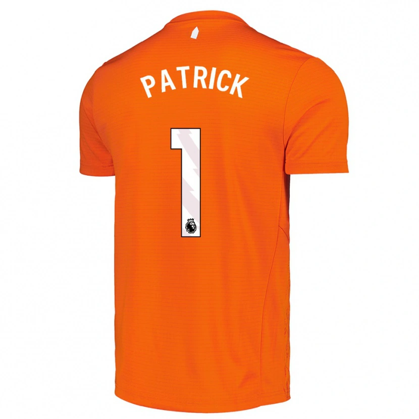 DanxenレディースSeve Patrick#1オレンジ 黒ゴールキーパー シャツ2025/26ジャージーユニフォーム