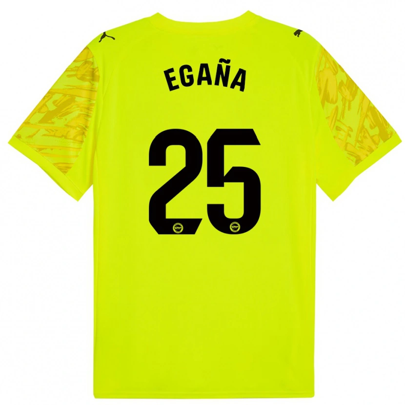 DanxenレディースEider Egaña#25イエローブラックゴールキーパー シャツ2025/26ジャージーユニフォーム