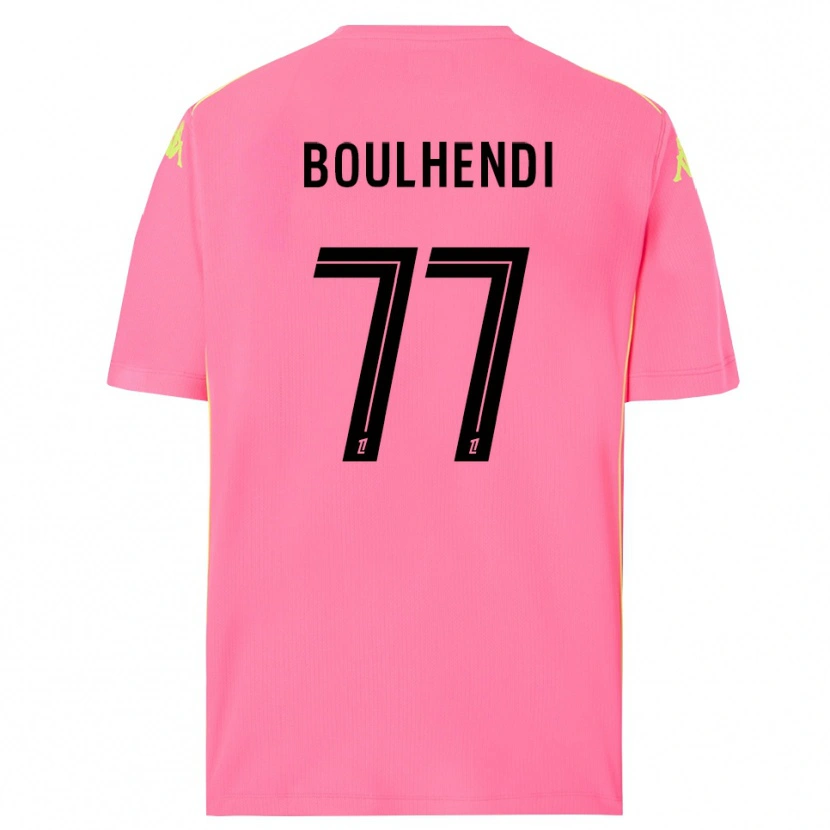 DanxenレディースTeddy Boulhendi#77ホットピンクブラックゴールキーパー シャツ2025/26ジャージーユニフォーム