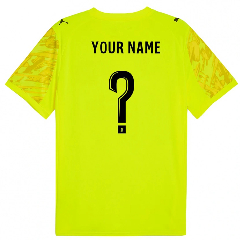 Danxenレディーススタッド・レンヌ蛍光グリーンイエローゴールキーパー シャツ2025/26ジャージーユニフォーム