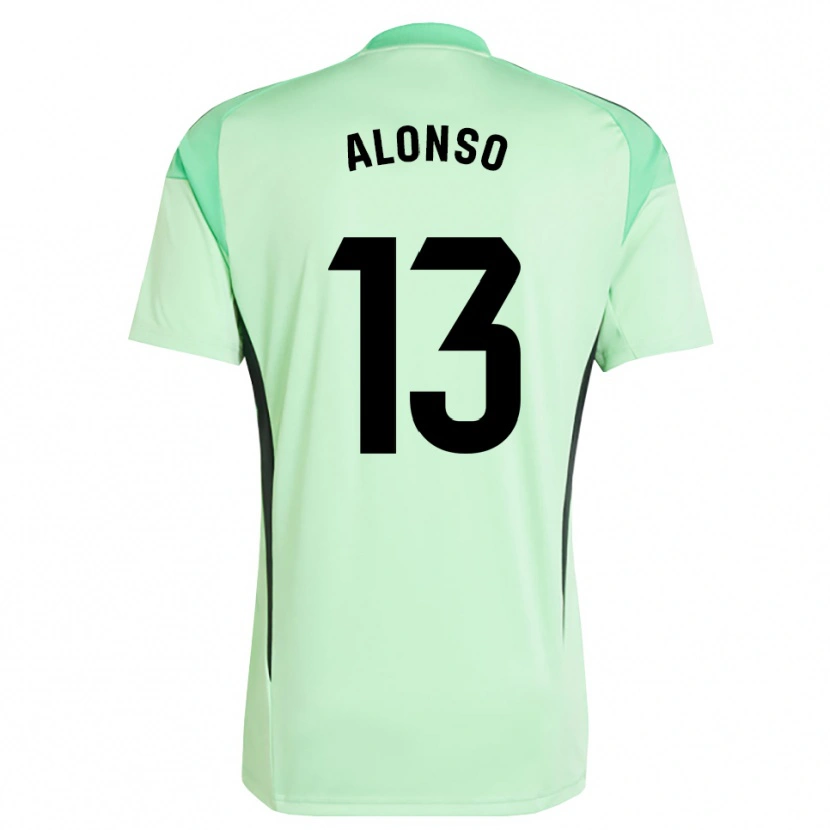 DanxenレディースMaikel Alonso#13ライトグリーンブラックゴールキーパー シャツ2025/26ジャージーユニフォーム