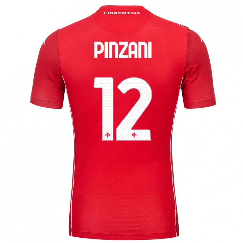 DanxenレディースLorenzo Pinzani#12赤白ゴールキーパー シャツ2025/26ジャージーユニフォーム