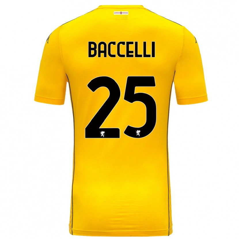DanxenレディースPietro Baccelli#25ダーク黄黒ゴールキーパー シャツ2025/26ジャージーユニフォーム