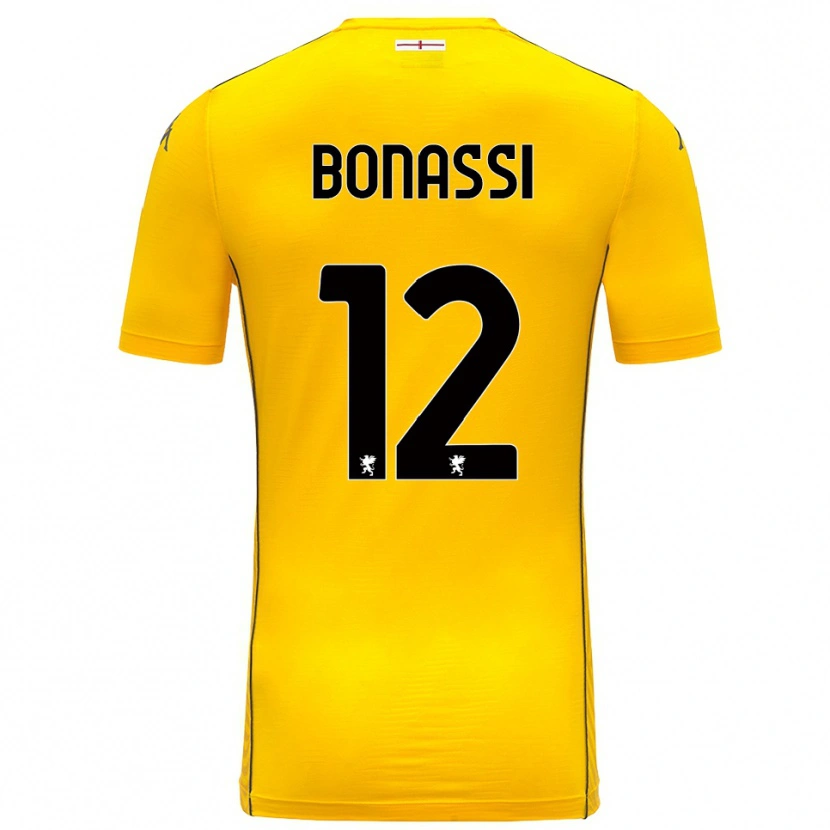 DanxenレディースLorenzo Bonassi#12ダーク黄黒ゴールキーパー シャツ2025/26ジャージーユニフォーム