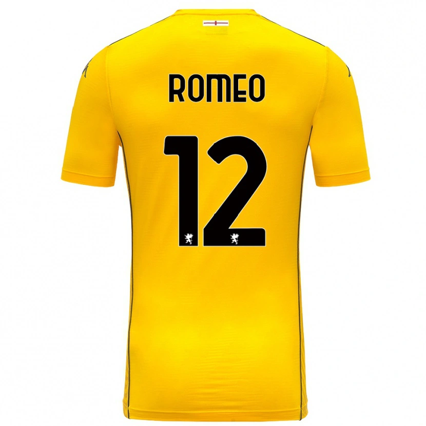 DanxenレディースEmanuele Romeo#12ダーク黄黒ゴールキーパー シャツ2025/26ジャージーユニフォーム