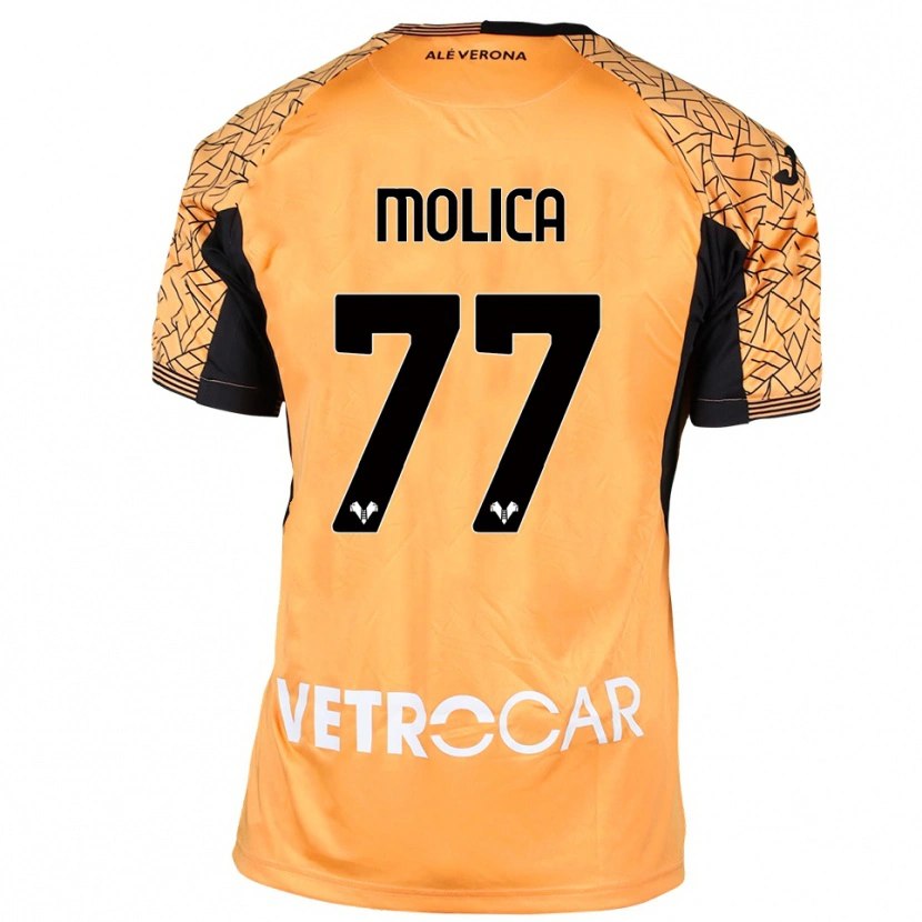 DanxenレディースFrancesco Molica#77オレンジ黒白ゴールキーパー シャツ2025/26ジャージーユニフォーム