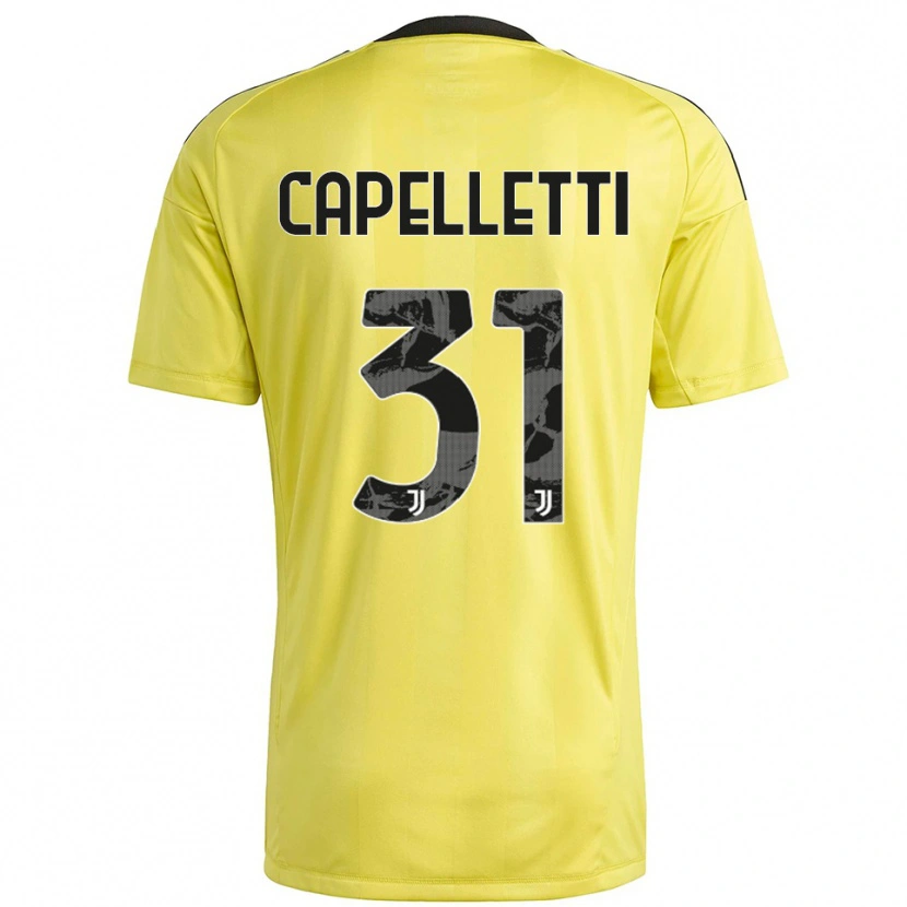 DanxenレディースAlessia Capelletti#31黄白ゴールキーパー シャツ2025/26ジャージーユニフォーム