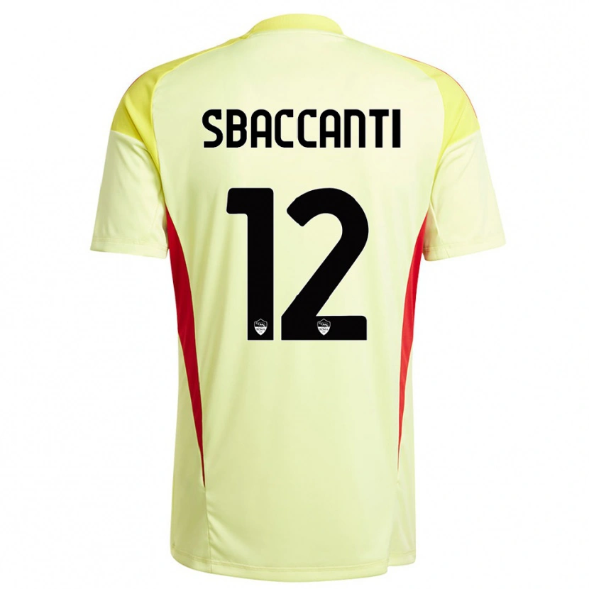 DanxenレディースChristian Sbaccanti#12ライト黄オレンジゴールキーパー シャツ2025/26ジャージーユニフォーム