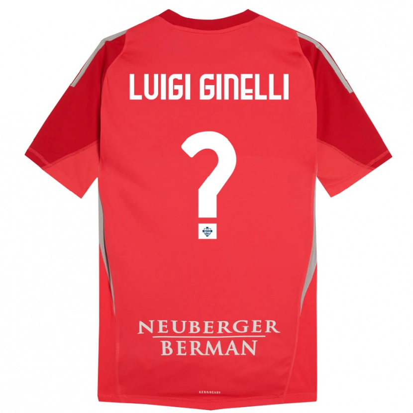 DanxenレディースLorenzo Luigi Ginelli#0赤灰色ゴールキーパー シャツ2025/26ジャージーユニフォーム