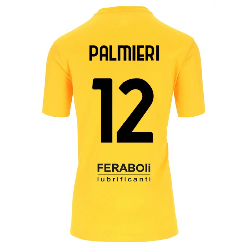 DanxenレディースCristian Palmieri#12黄黒ゴールキーパー シャツ2025/26ジャージーユニフォーム