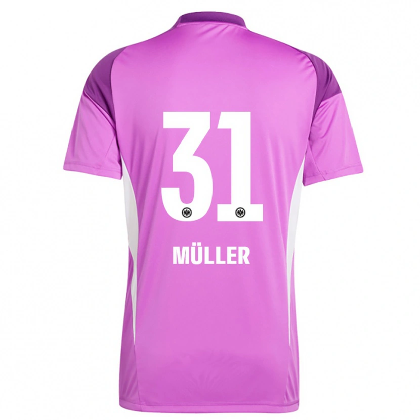 DanxenレディースLaurin Müller#31ライラック白ゴールキーパー シャツ2025/26ジャージーユニフォーム