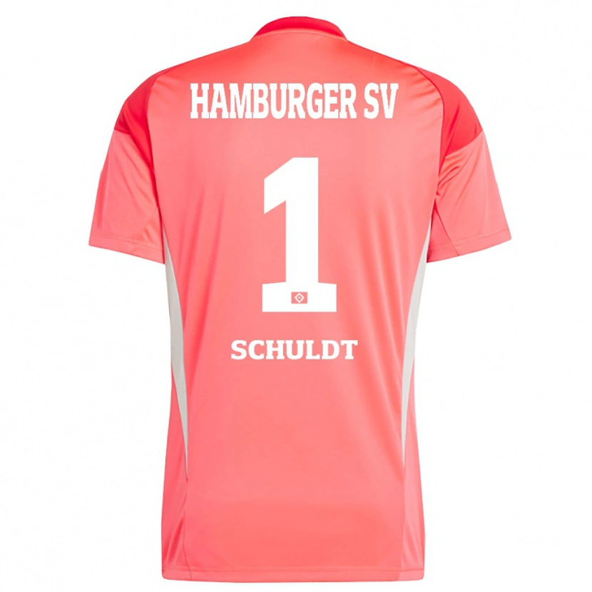 DanxenレディースInga Schuldt#1オレンジ赤ゴールキーパー シャツ2025/26ジャージーユニフォーム