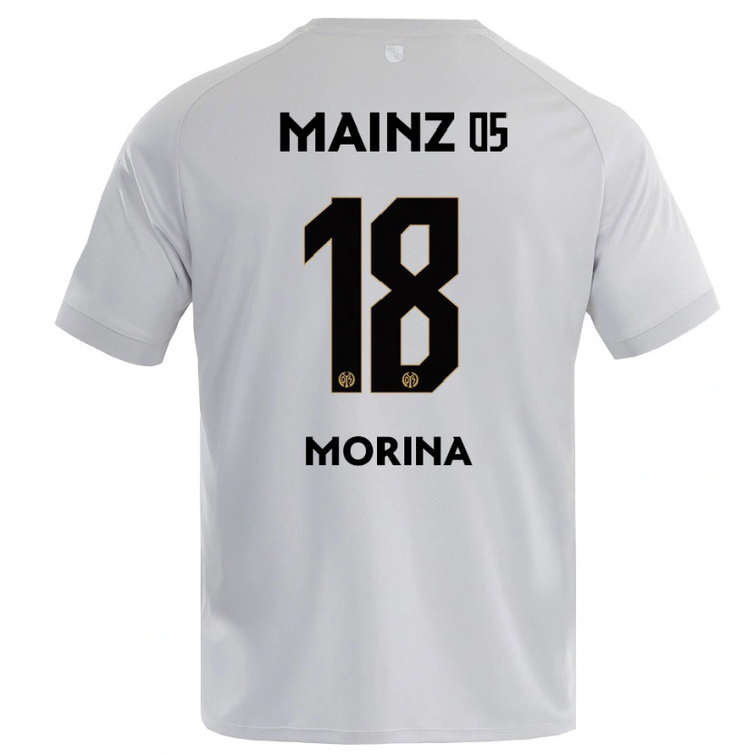 DanxenレディースGenti Morina#18ライトグレー青ゴールキーパー シャツ2025/26ジャージーユニフォーム